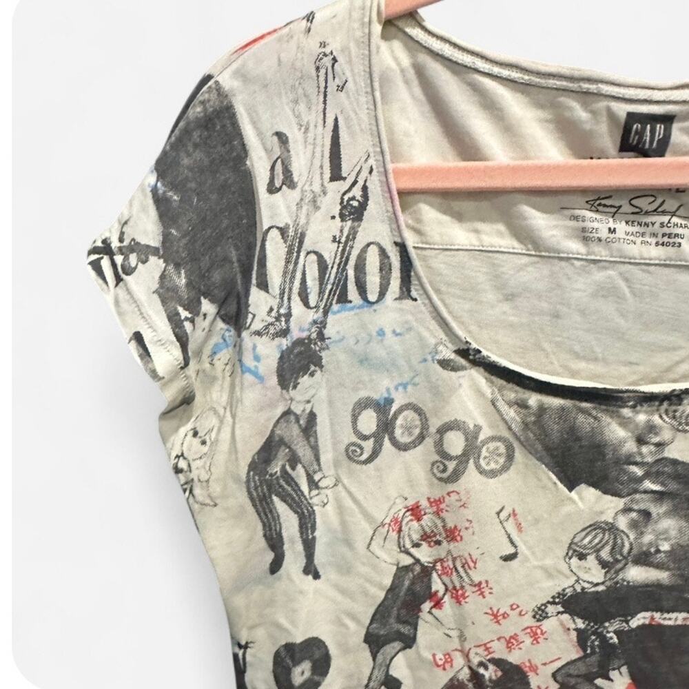 Rare GAP X Whitney Biennial designed by Kenny Scharf Graphic Tee Medium - Picture 6 of 9